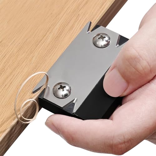Serplex® Woodworking Edge Trimmer, Hand Planer Edge Bander for Burrs, Edge Corner Planer, Wood Chamfering Fillet Scraper, Stainless Steel Blade Veneer Edge Trimmer Deburring Tool Edge Banding Cutter - Image 1