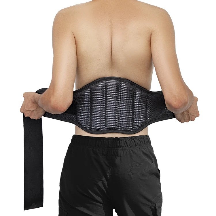Bluejw Adjustable Lumbar Support Weight Lifting Belt - Fitness Training Waist Trimmer for Gym Powerlifting - Image 1