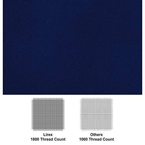 Lirex Navy Blue Twin Flat Sheet Only,Ultra Soft & Breathable Brushed 1800 Microfiber, Hotel Quality Flat Sheet Sold Separately, Top Sheet for Bed (Navy Blue, Twin) - Image 2