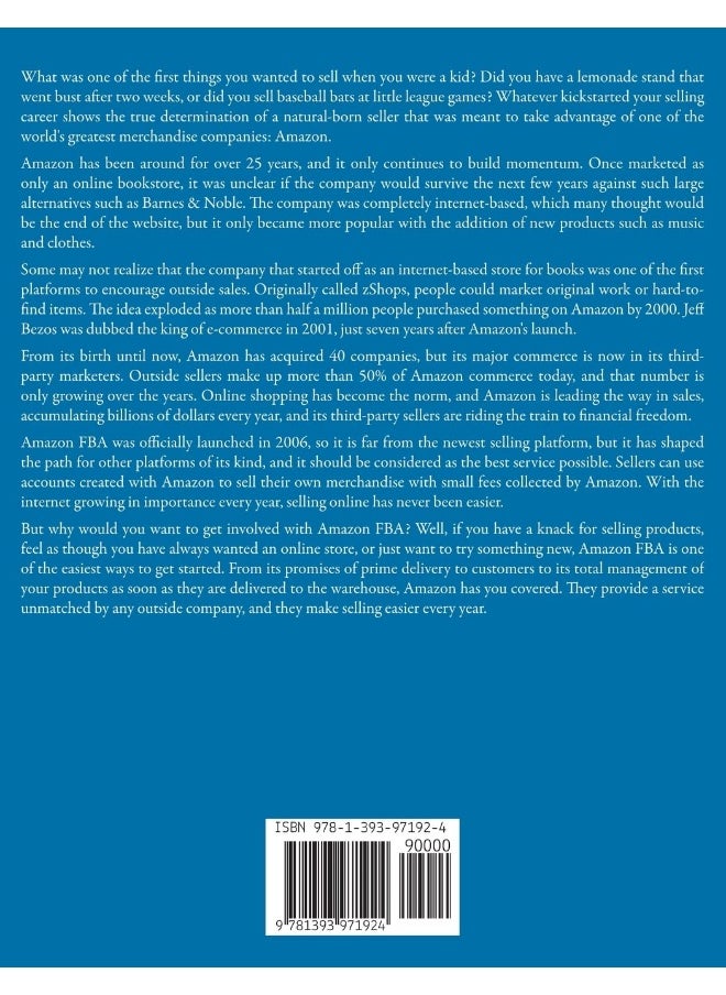 Amazon fba 2024 A Step by Step Beginners Guide To Build Your Own E-Commerce Business From Home and Make $10,000 per Month Selling Physical Products On Amazon