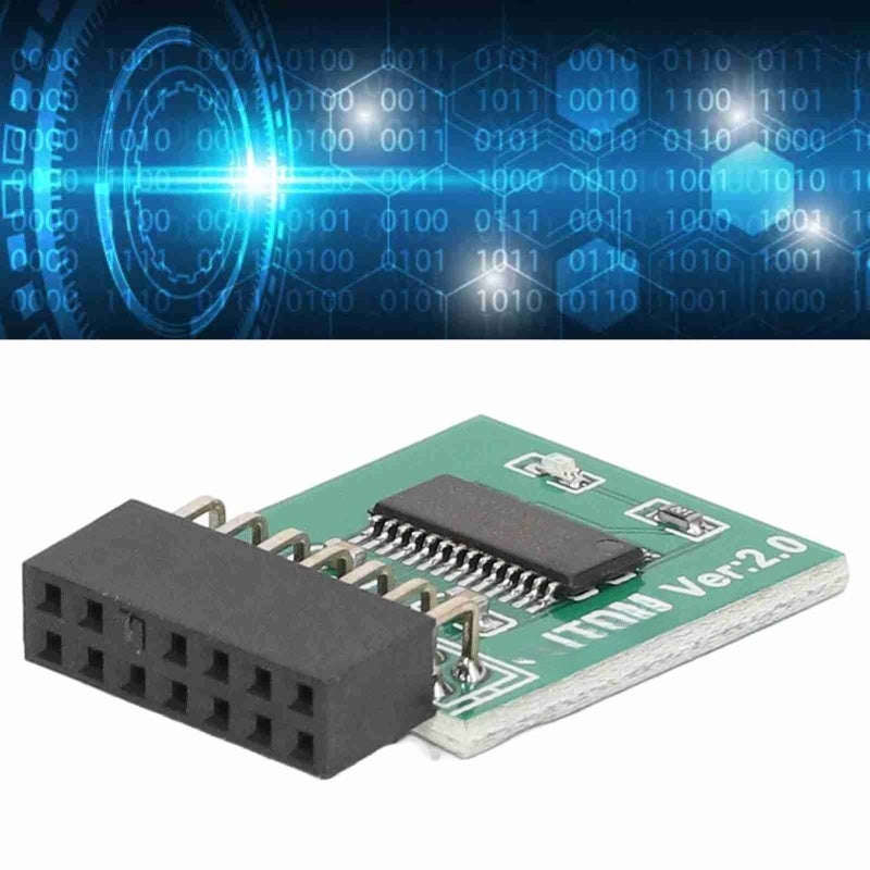 وحدة TPM 2.0 مع واجهة LPC بـ 14 دبوس - وحدة أمن تشفير قوي - دعم BitLocker - مفتاح التشفير لبطاقة الأم Intel لأمن أجهزة الكمبيوتر المحمولة Win11 - Image 1
