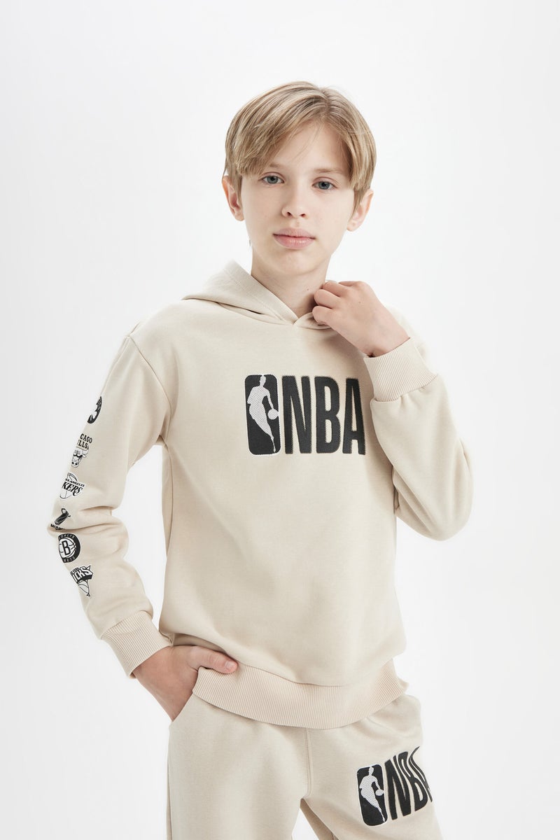 DeFacto Boy NBA Current Teams Regular Fit Crew Neck Thick Sweatshirt  - Image 5