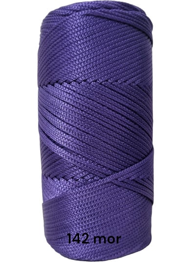 MOLY Polyester Macrame Rope 200GR Macrame Rope Bag Rope Runner Rope Knitting Rope No4 - 1.4mm Macrame Rope 