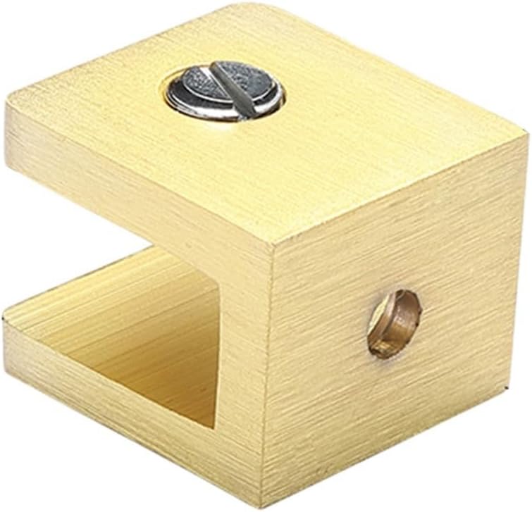 Thick Glass Clip Holder Adjustable Copper Gold Bracket For 8 10mm Glass - Image 2