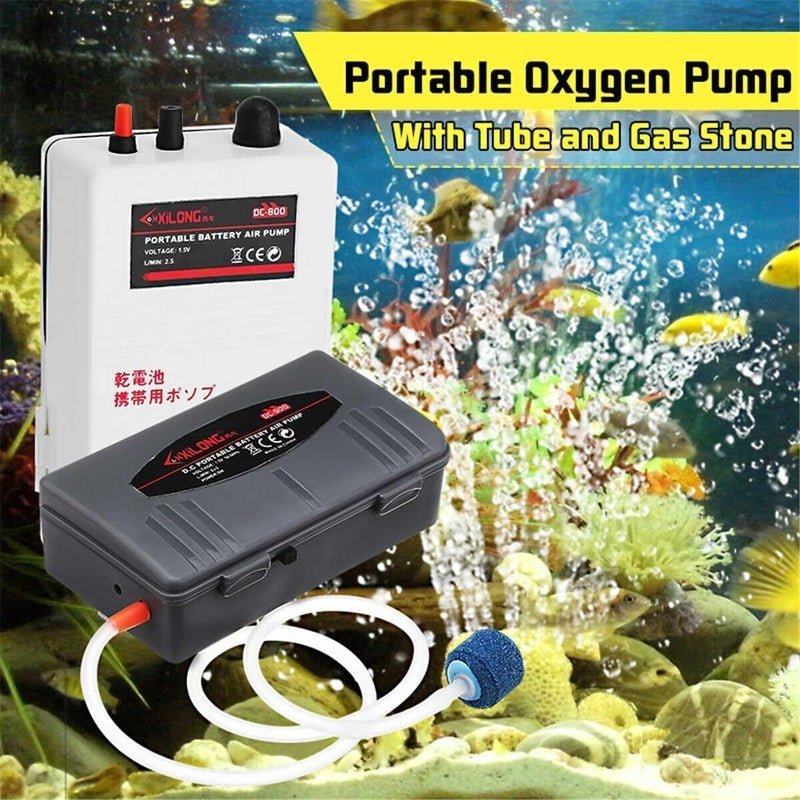 Meridian Portable Battery‑Operated Aquarium Air Pump with Air Stone - Image 4