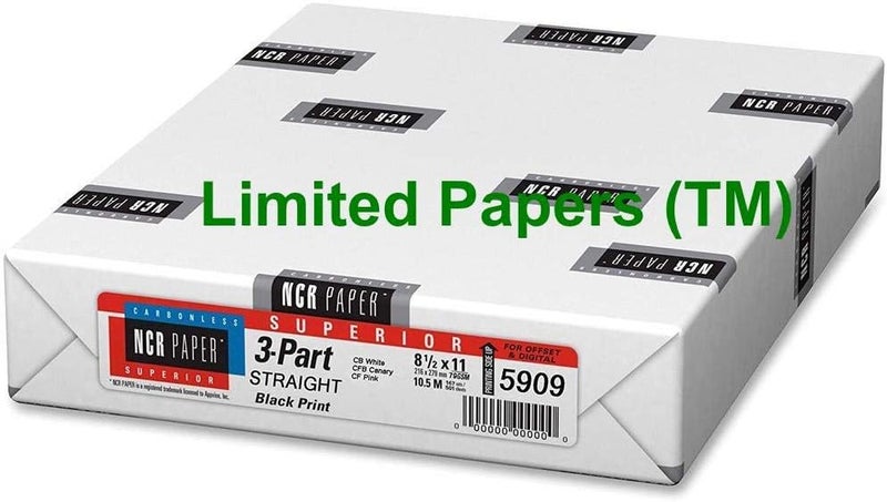 NCR Carbonless Paper, 3-Part Straight Collated, 8-1/2" x 11" (1) - Image 2