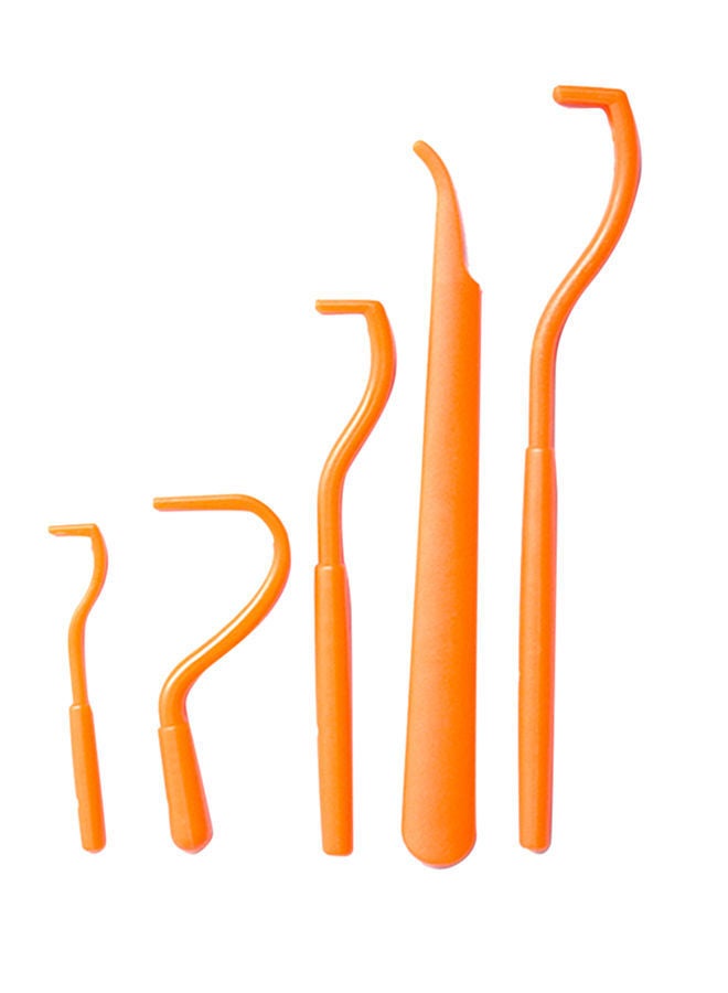 NIBEMINENT 5-Piece Tick Removal Tool Kit Orange 8grams - Image 1