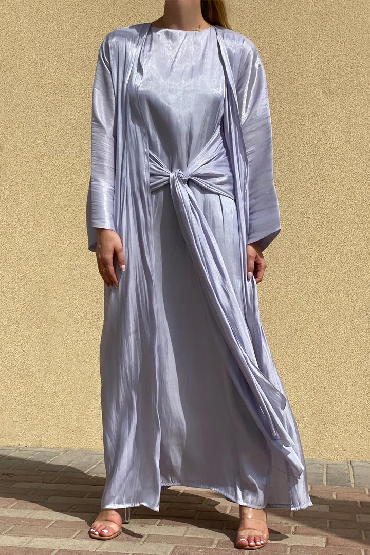 مويستريت 3 Piece Shimmer Abaya Set