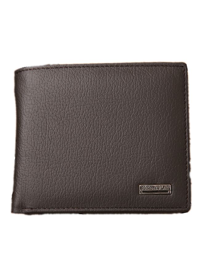 نيبمينينت Men's Bi-Fold Leather Wallet Coffee - Image 1
