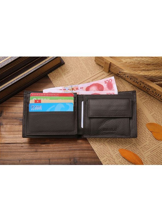 نيبمينينت Men's Bi-Fold Leather Wallet Coffee - Image 4