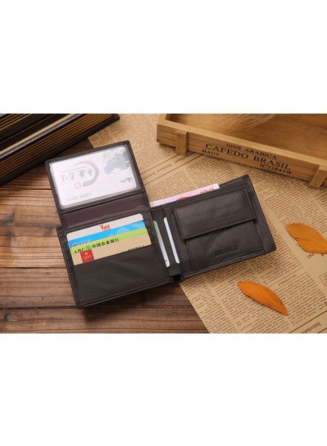 نيبمينينت Men's Bi-Fold Leather Wallet Coffee - Image 3