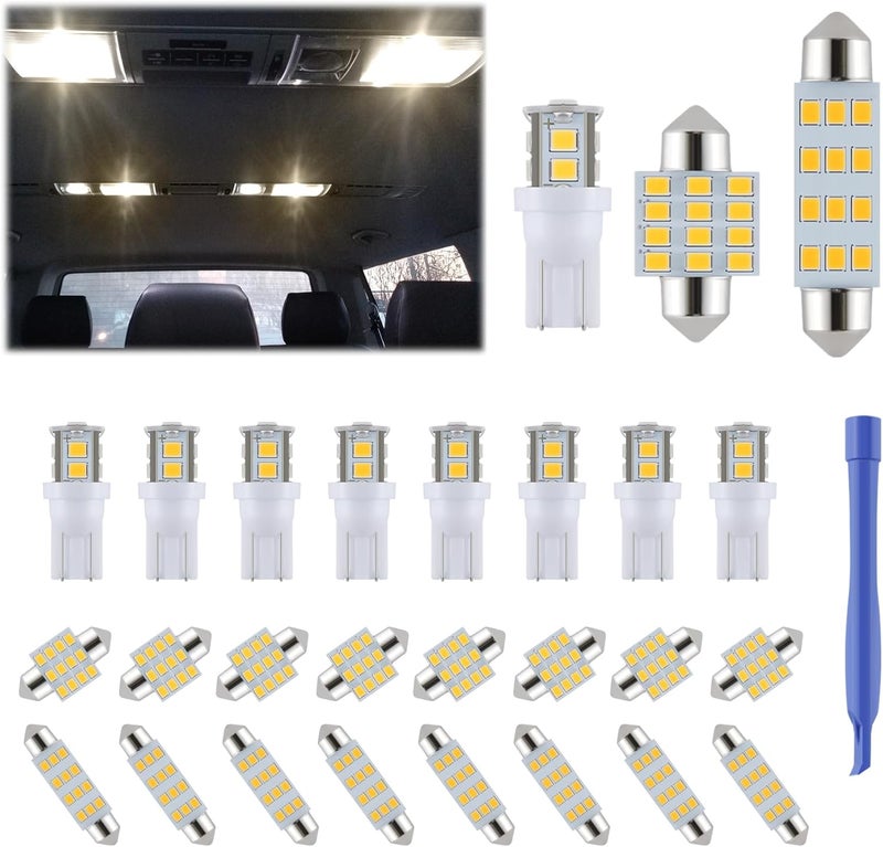 iFunyLED 24-Piece LED Car Interior Bulb Kit - Image 1