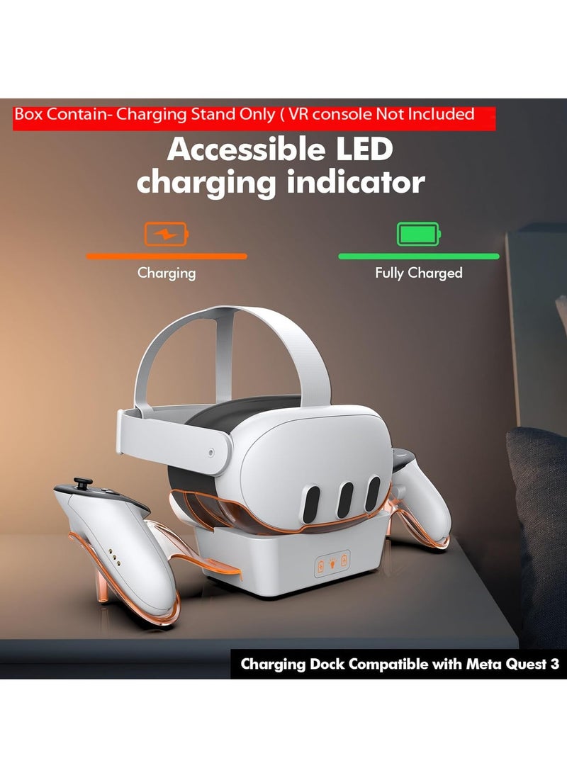 Charging Dock for Meta  Quest 3, VR Headset Charging Stand and Controller Holder with RGB Light - Image 5
