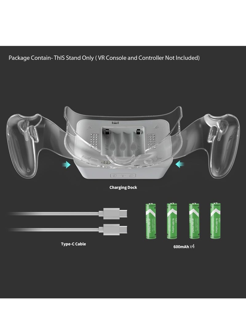 Charging Dock for Meta  Quest 3, VR Headset Charging Stand and Controller Holder with RGB Light - Image 2