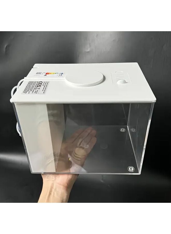 White Rectangular Aquarium With LED Color Changing Light Filter And Oxygen - Image 4