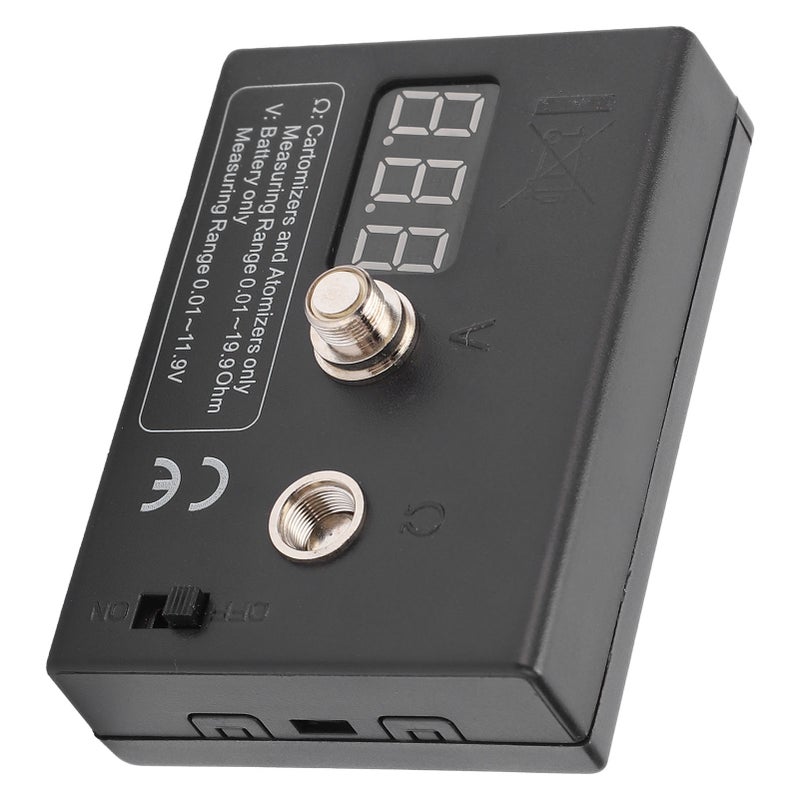 Resistance OHM Meter Measuring Reader Coil Tester Wire DIY Tool for Atomizer 3V 0.01-20Ω - Image 5