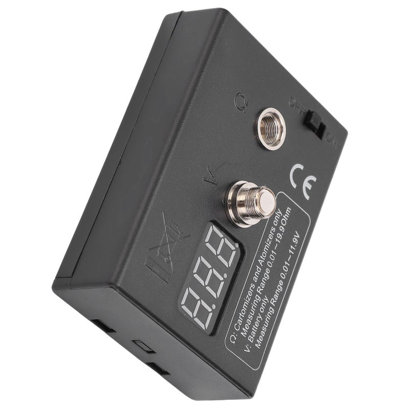 Resistance OHM Meter Measuring Reader Coil Tester Wire DIY Tool for Atomizer 3V 0.01-20Ω - Image 2