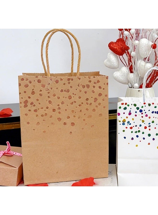 Valentine's Day Gift Packaging Bag Hot Stamping Heart-shaped Kraft Paper Handbag Birthday Wedding Christmas Decor Party Supplies - Image 1