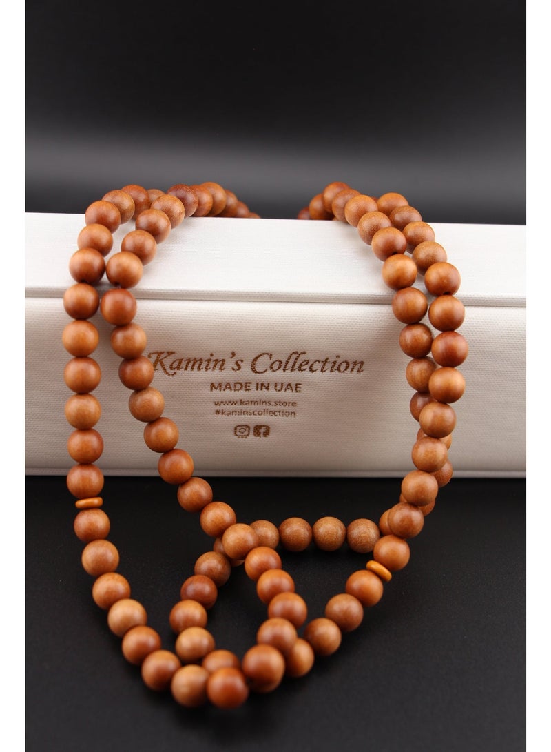 Kamins Collection Sandalwood Tasbih 99/8mm - Image 3