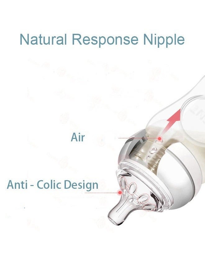 bbet Pack Of 4 Natural Feeding Bottle Nipple 3 Months+,Compitable with Avent's bottle - Image 4