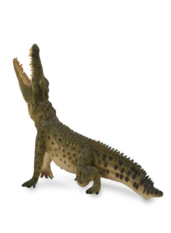 CollectA Wildlife Nile Crocodile Leaping with Movable Jaw Toy Figure - Authentic Hand Painted Model - Image 1