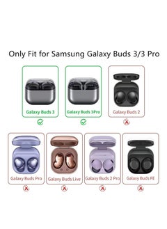 Samsung Galaxy Buds 3 Pro/Buds 3 Case Cover, Soft Silicone Shockproof Protective Case Wireless Earbuds with Carabiner, Front LED Visible (Black) - pzsku/ZDBFC5CB458E6CCE6C2C6Z/45/_/1736939322/a1953a3f-bab7-43f1-8217-6fbb522e7842