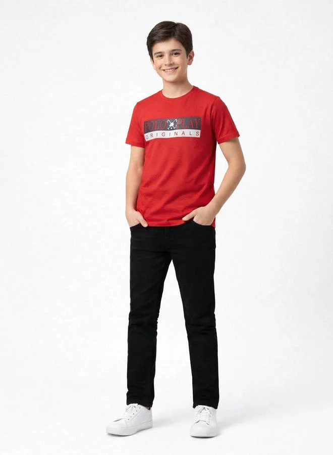 Polo Play Teen Boys Logo Print T-Shirt