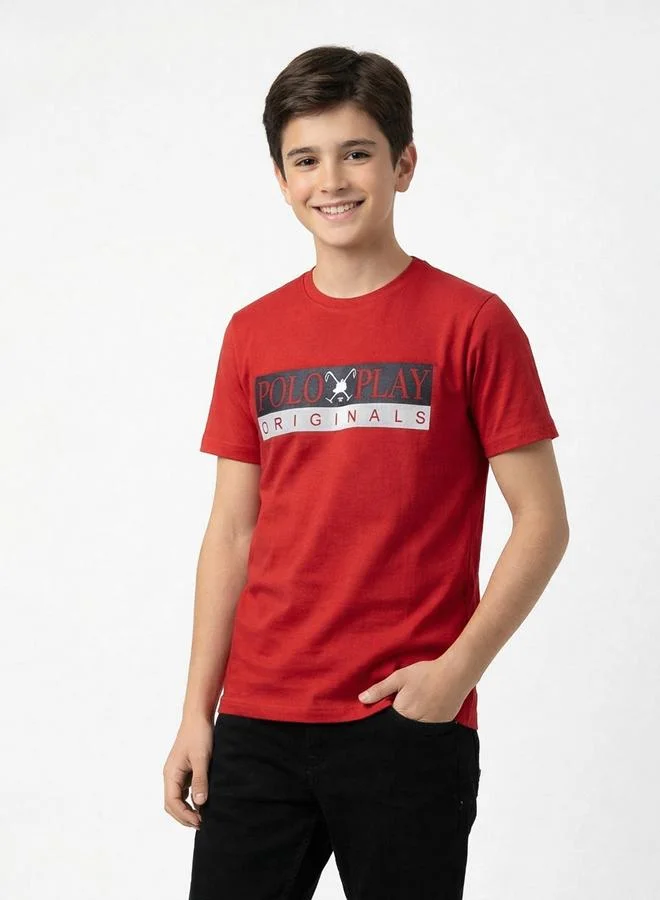 Polo Play Teen Boys Logo Print T-Shirt