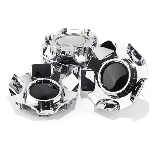 DewFlew 4Pcs Wheel Center Caps for 2007-2013 Chevy Silverado, Tahoe, Suburban, Avalanche | 20" 5-Spoke Wheel Rim 188.8mm(7.43in) Chrome Hub Cap, Replacement 9597345 19431542 Wheel Cover - Image 2