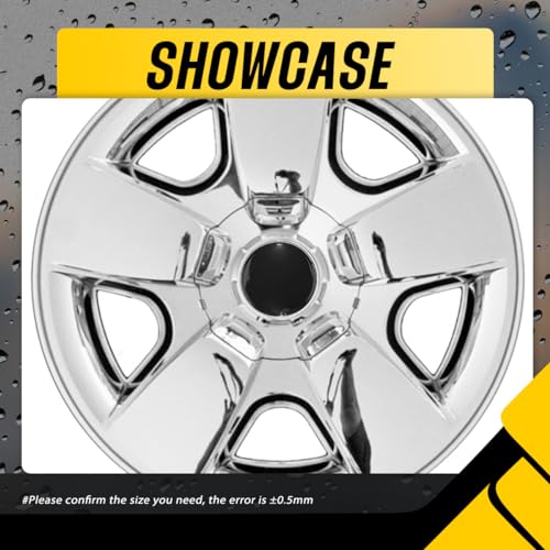 DewFlew 4Pcs Wheel Center Caps for 2007-2013 Chevy Silverado, Tahoe, Suburban, Avalanche | 20" 5-Spoke Wheel Rim 188.8mm(7.43in) Chrome Hub Cap, Replacement 9597345 19431542 Wheel Cover - Image 4