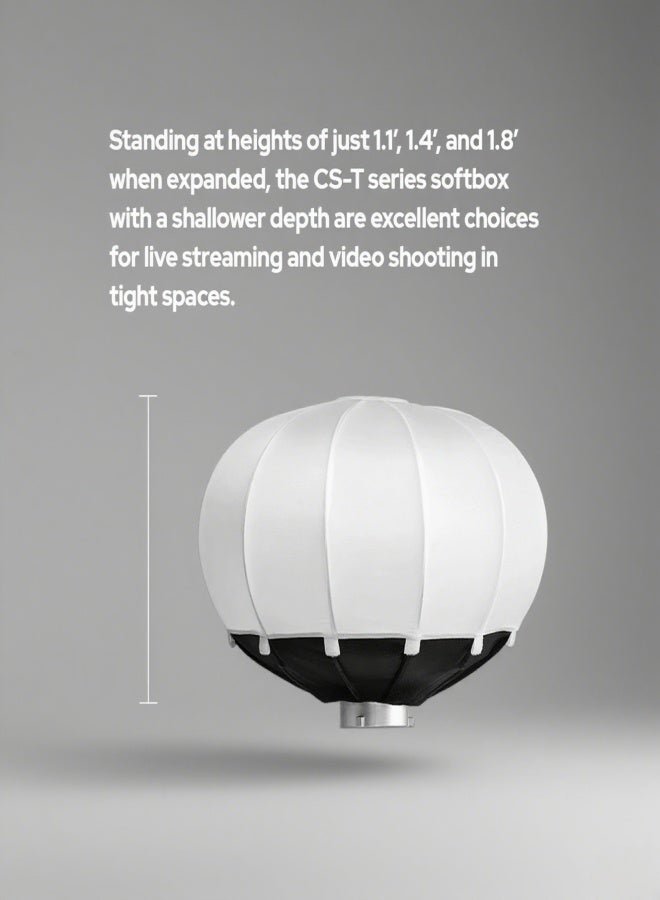 Godox CS-65T 65cm/25.6in Quick Release Lantern Softbox Professional Foldable Softbox with Standard Bowen Mount for Photography Studio Photography Portrait Live Stream - Image 2