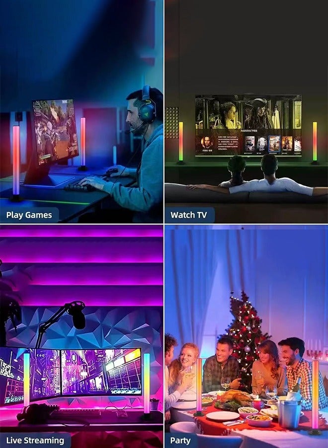 لغرفة LED مصباح زاوية-RGB إضاءة ألعاب المعيشة، مصباح أرضي بقدرة 10 واط متغير الألوان مع تطبيق للتحكم عن بعد، مزامنة مع الموسيقى، مؤقت خافت للفت للضوء، مناسب لغرفة النوم و غرفة الألعاب. - Image 3