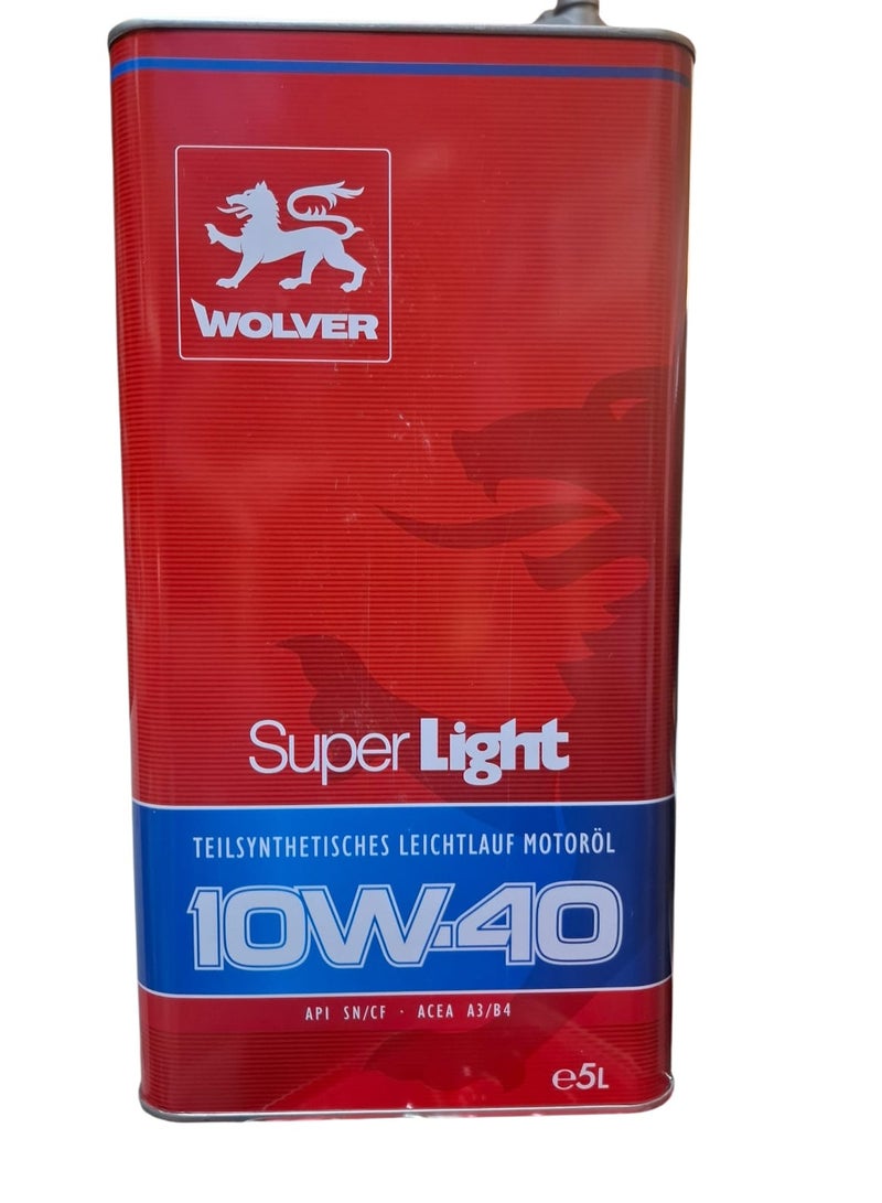 WOLVER 5-liter German-made engine oil, 10W-40, for 8000 km - Image 1