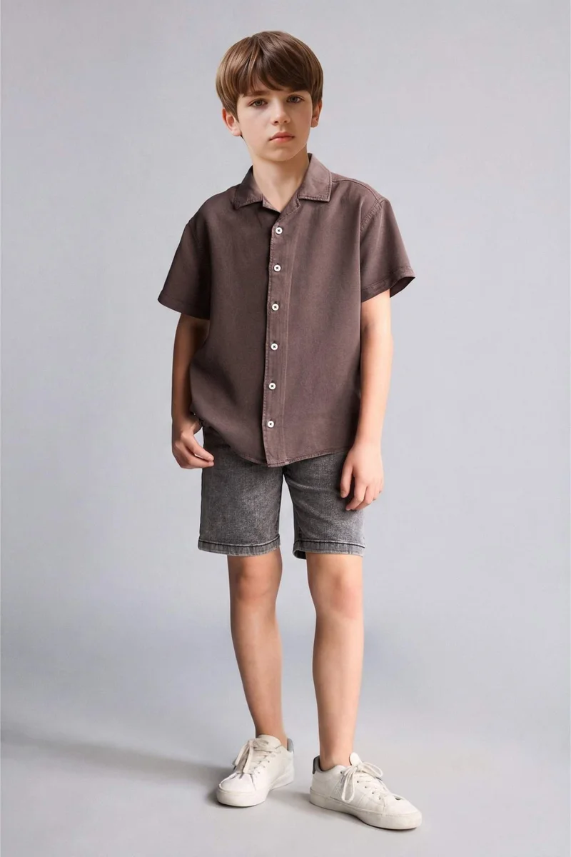 ديفاكتو Regular Fit Short Sleeve Shirt