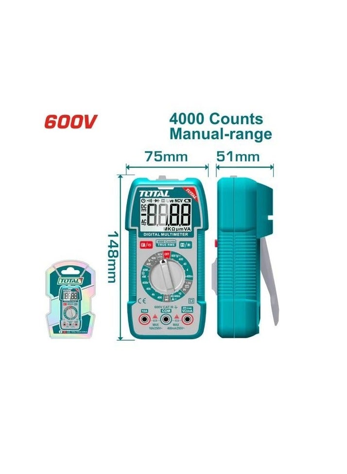 TOTAL 600V DC/AC Digital Multimeter - TMT536002