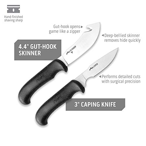 Outdoor Edge Game Processor, PR-1, Complete 12-Piece Hunting Knife Kit for Processing Big Game, Full Tang 420J2 Stainless Razor Sharp Blades, TPR Non-Slip Handles, Sturdy Hide-Side Storage Case - Image 5