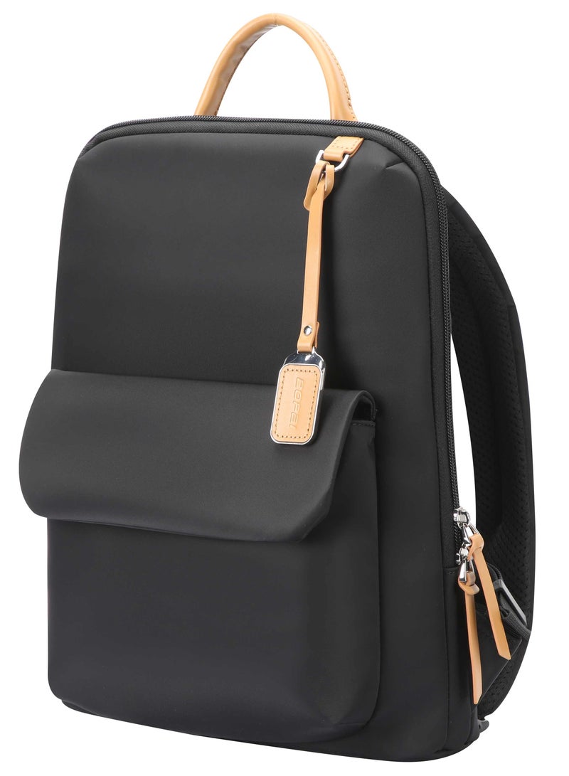 BOPAI Elegant Professional water resistant Laptop Backpack - Stylish Business Travel Bag for Women with Multi Compartments and Premium Features - BO-LB821-Black - Image 1