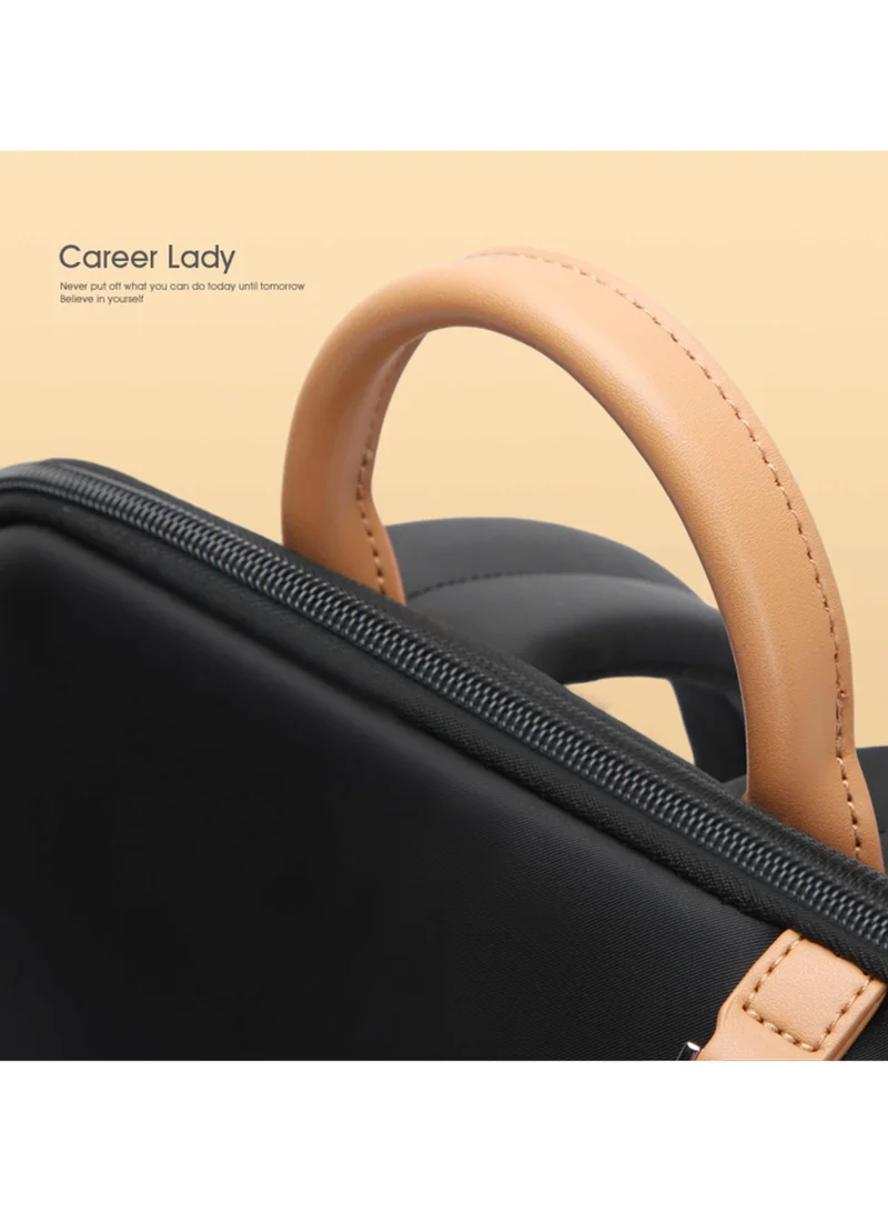 Bopai  BOPAI Elegant Professional water resistant Laptop Backpack - Stylish Business Travel Bag for Women with Multi Compartments and Premium Features - BO-LB821-Black for Women | Best Price UAE