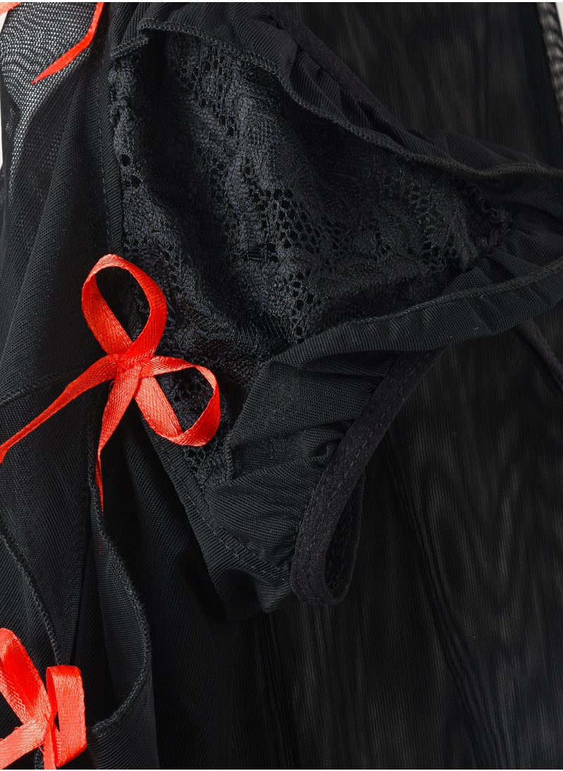 Lacy Dreams فستان دمية بيبي مع سروال داخلي  - Image 3