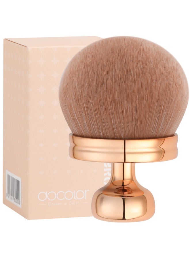 دوكولر فرشاة جسم عريضة ٣ إنش - مقبض وردي ذهبي للتانر وأساس الجسم - Image 2