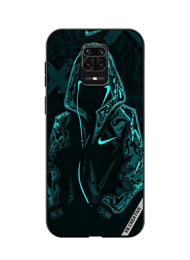 VR CREATIVE Protective Case Cover For Xiaomi Redmi Note 9S/9 Pro Mask Guy In Green Jacket Design Multicolour  - Image 1