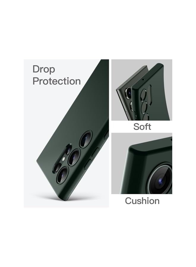 JETech Slim Fit Case for Galaxy S23 Ultra 5G 6.8-Inch, Soft TPU Thin Protective Phone Cover with Matte Finish, Shockproof (Midnight Green) - Image 3