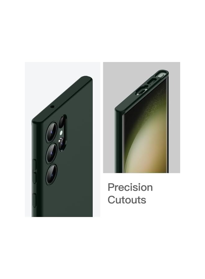 JETech Slim Fit Case for Galaxy S23 Ultra 5G 6.8-Inch, Soft TPU Thin Protective Phone Cover with Matte Finish, Shockproof (Midnight Green) - Image 4