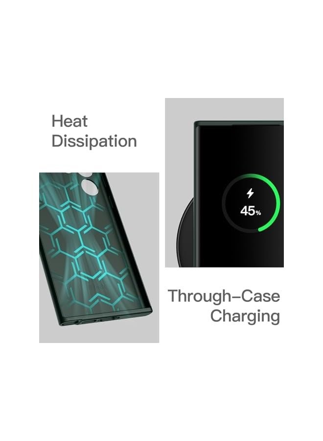 JETech Slim Fit Case for Galaxy S23 Ultra 5G 6.8-Inch, Soft TPU Thin Protective Phone Cover with Matte Finish, Shockproof (Midnight Green) - Image 5