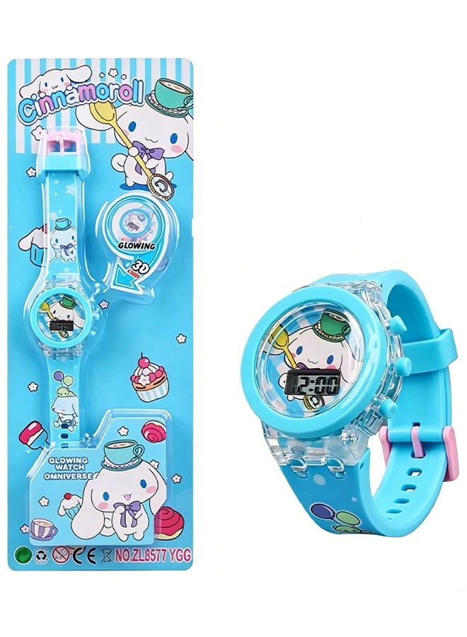 Cinnamoroll Bestselling Children's Watch Cinnamoroll Luminous Watch Gift Watch Suitable for Children of All Ages - Image 3