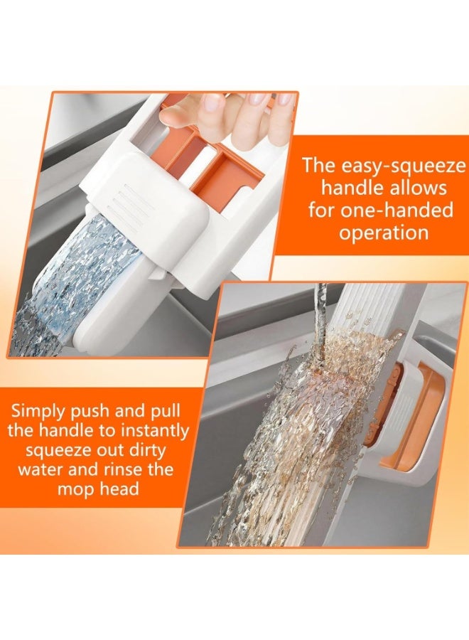 HOMESTAR Mini Foldable Desktop Squeegee Mop With Replaceable Pads , Portable Cleaning Sponge Mop, Wet Dry Use, One - Hand Squeeze Handle, Handheld Spray Cleaning Mop For Desk, Kitchen Oil, Bathroom Mirror andTile, No Hand Wash & Strong Absorption - Image 5