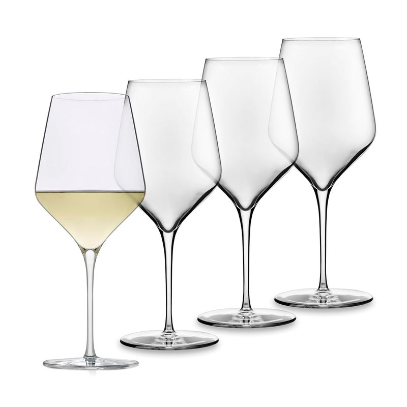 Libbey Signature White Wine Glasses Set of 4 Seamless Long Stem Wine Glasses for Wines and Cocktails Tasteful Wine Glass Set for All Occasions