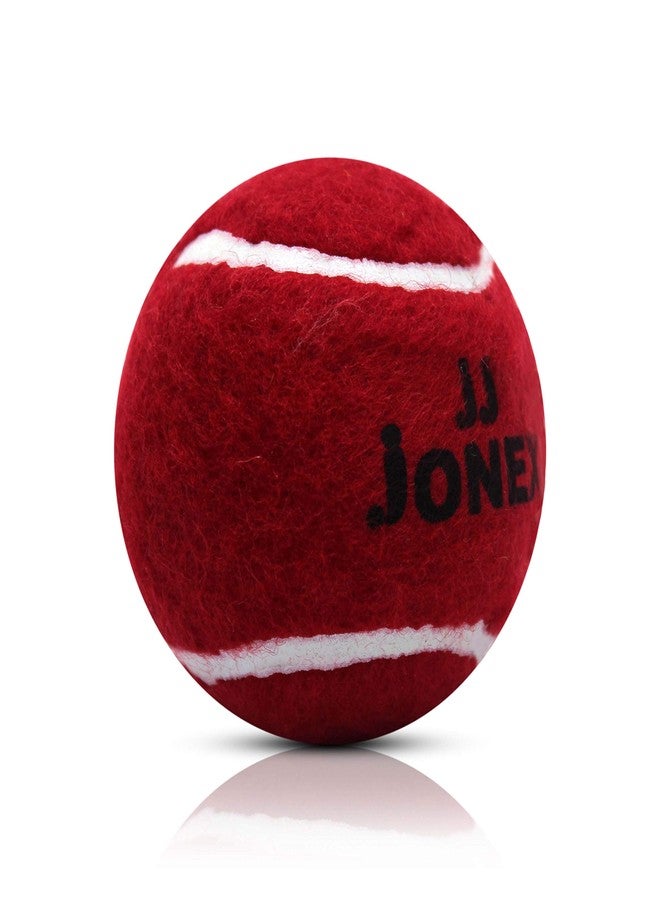 Jonex JJ Jonex Tennis Cricket Ball | Cricket Tennis Balls Green | Tennis Ball Set (Red- Pack of 6) - Image 4