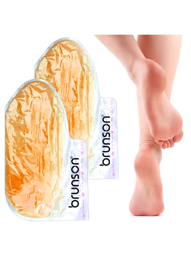brunson 2 Pieces Nourishing Paraffin Wax Soocks - Disposable Feet Paraffin Gloves Spa Treatment - Deep Hydration And Softness - Moisturizing Pedicure Socks Wax - Image 1