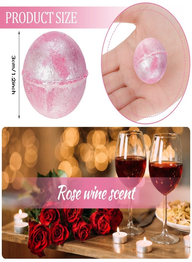 Demissle 20 Pcs 0.53 oz Bath Bombs Bath Fizzies Mini Bath Balls for Women Relaxing Refreshing Bath Bombs Gift Set with Glitter for Bubble Spa(Pink) - Image 2